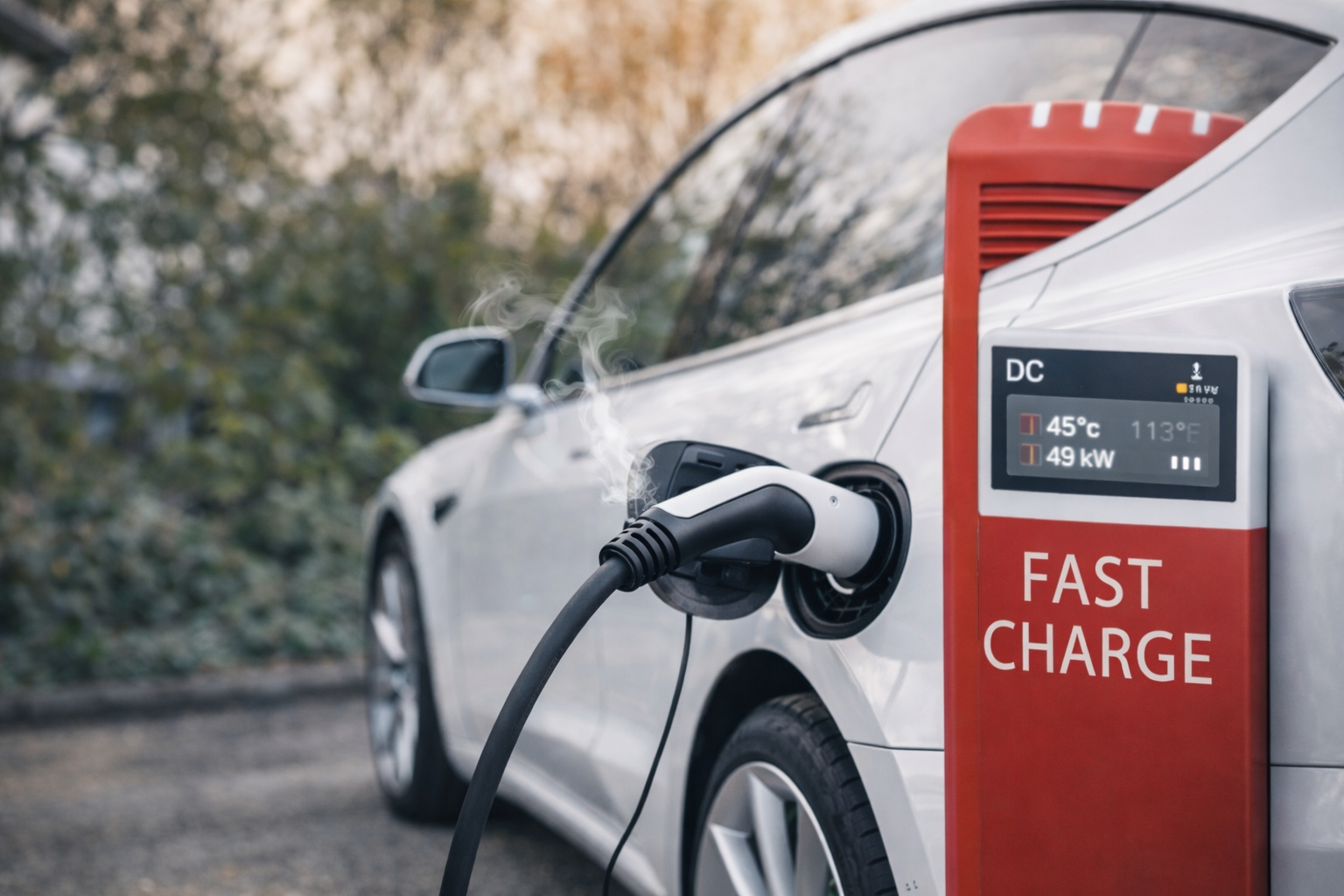 Carregadores rápidos prejudicam a bateria de carro elétrico com veículo conectado a estação DC