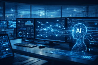 Centro digital monitorando consumo de energia com inteligência artificial