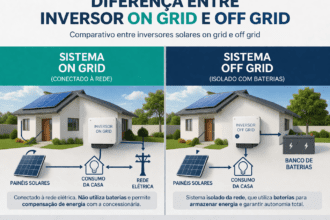 Diferença entre inversor on grid e off grid: como escolher 1? comparação entre inversor on grid e off grid em sistema de energia solar